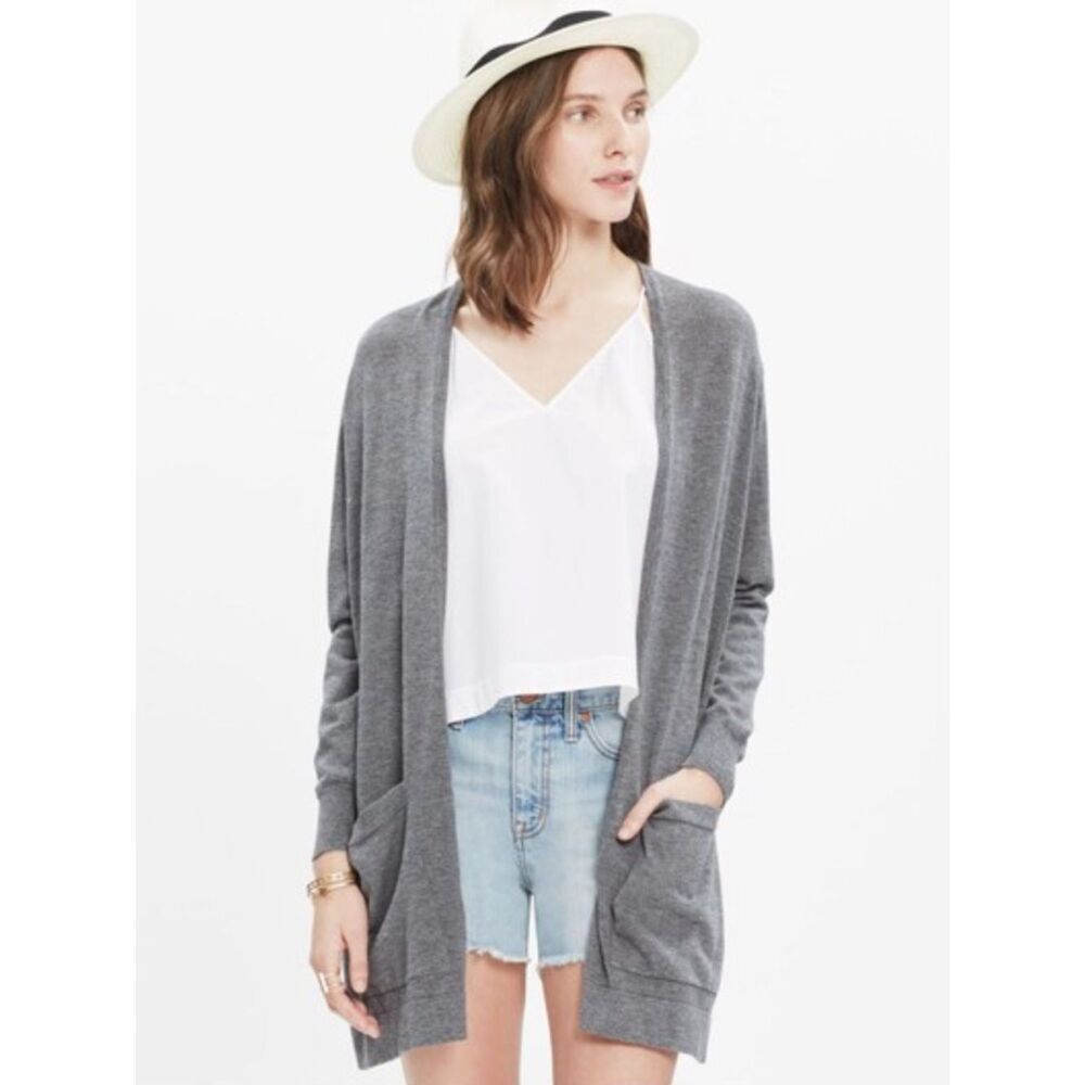 Madewell Coffeehouse Cardigan Sweater Grey Women’s Small